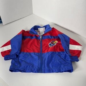 Vintage 90s NCAA Mighty Mac University Kansas Jayhawks Infant Full Zip Jacket